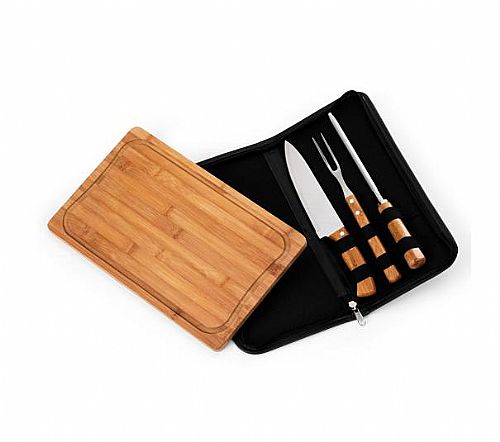 Estojo churrasco 5 peças Personalizado
