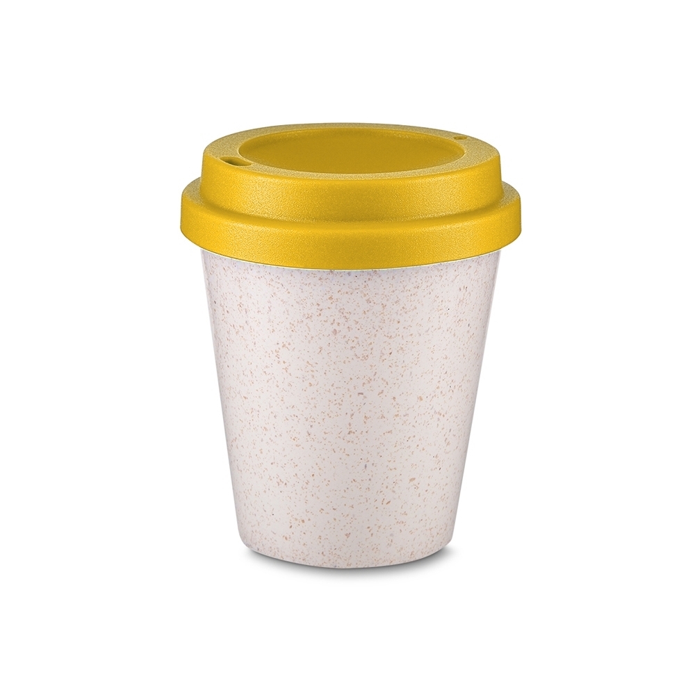 copo fibra de arroz c/ tampa 350ml