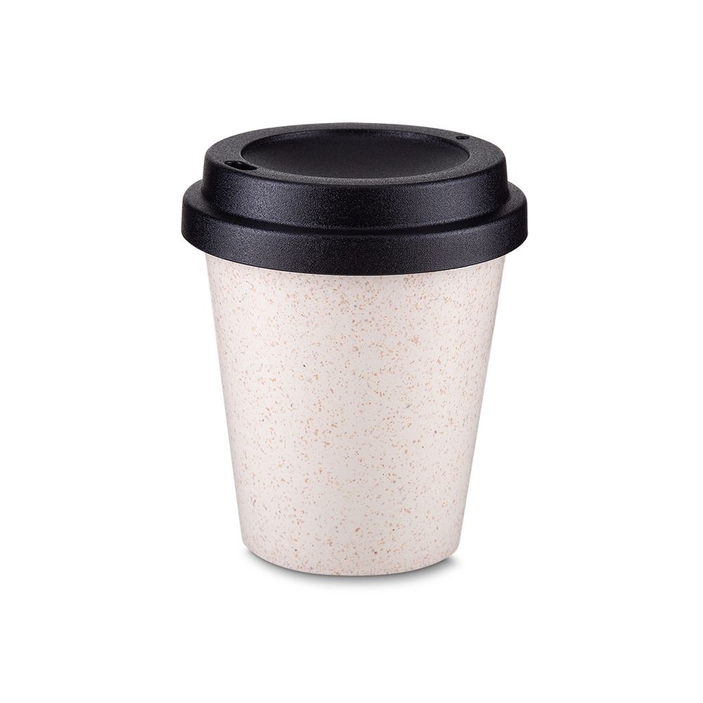 copo fibra de arroz c/ tampa 350ml