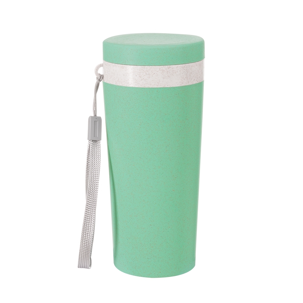 copo fibra de bambu 350ml parede dupla