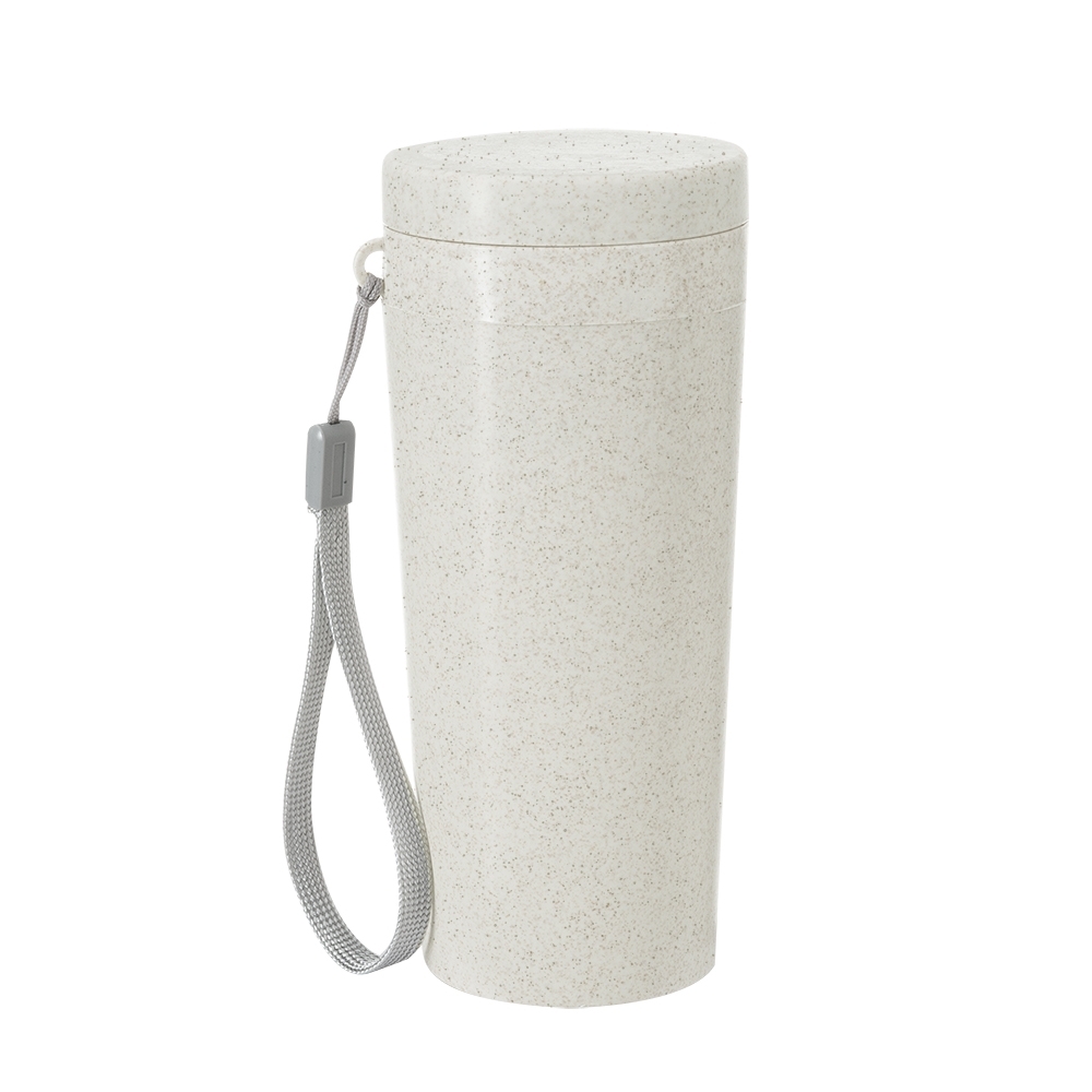 copo fibra de bambu 350ml parede dupla