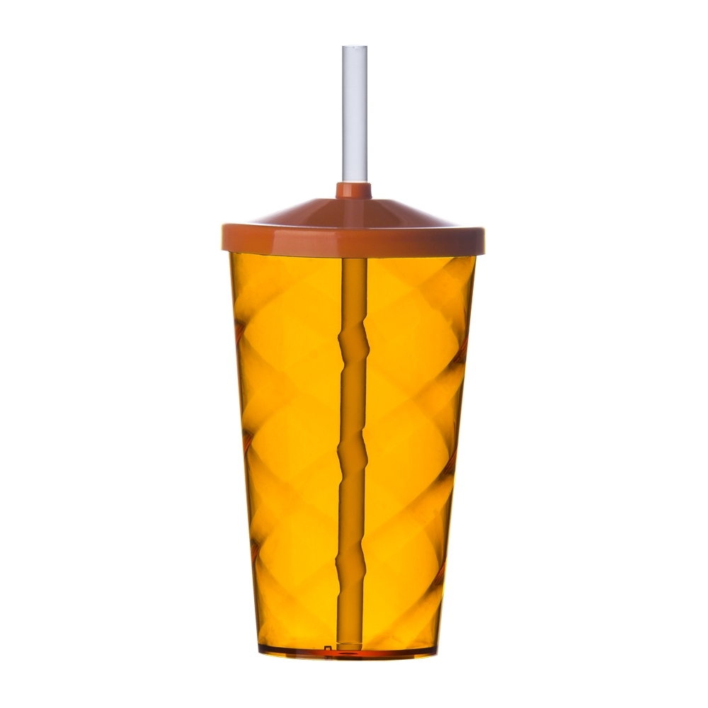 copo ps 550 ml c/ tampa e canudo