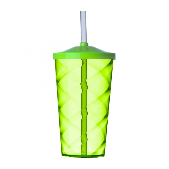 copo ps 550 ml c/ tampa e canudo
