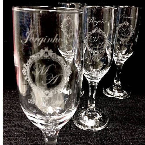 Taça de Vidro Personalizada