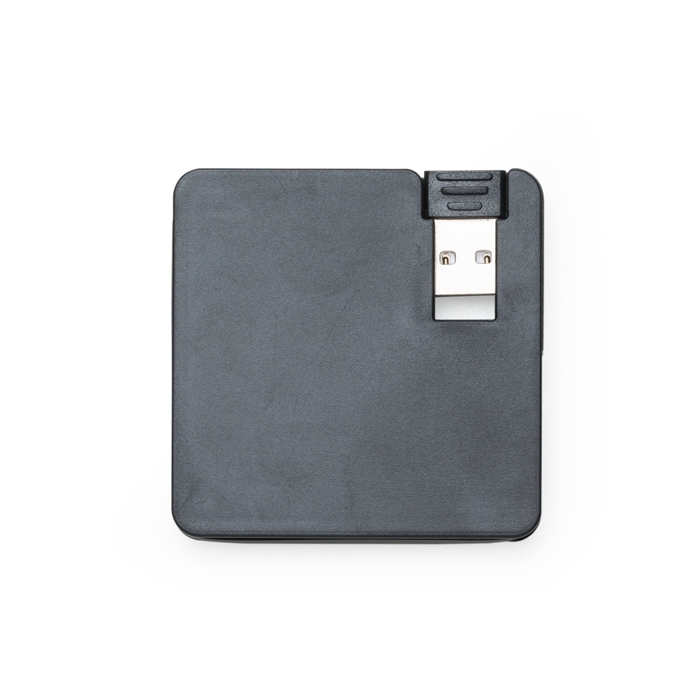 cabo hub usb quadrado 4 portas