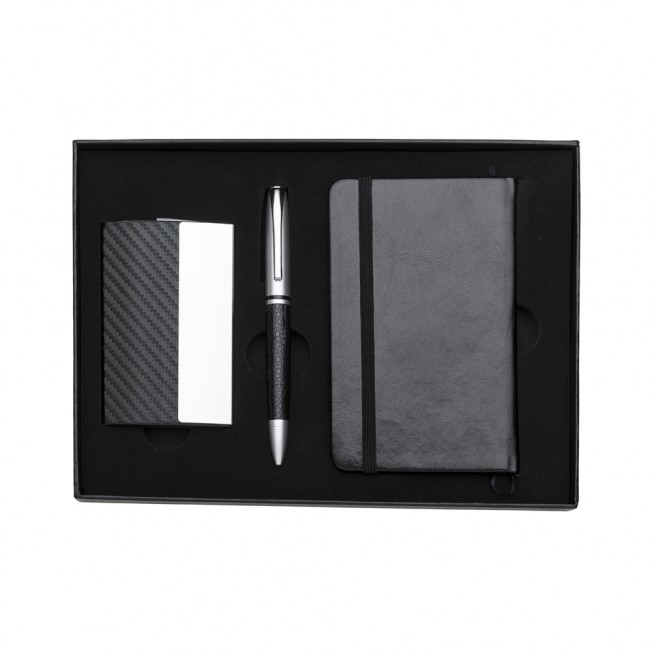 kit caneta e caderneta tipo moleskine