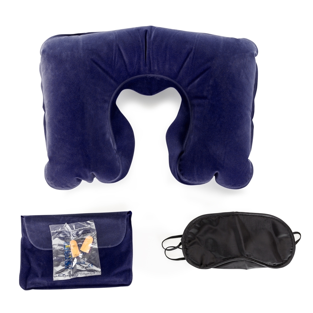 kit travesseiro inflav tapa olho e prot auricular