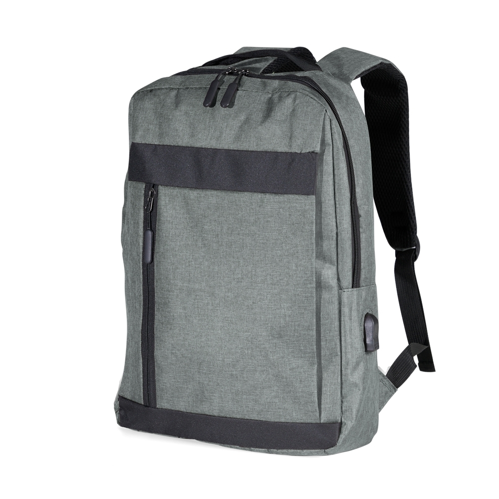 mochila de nylon usb 21l