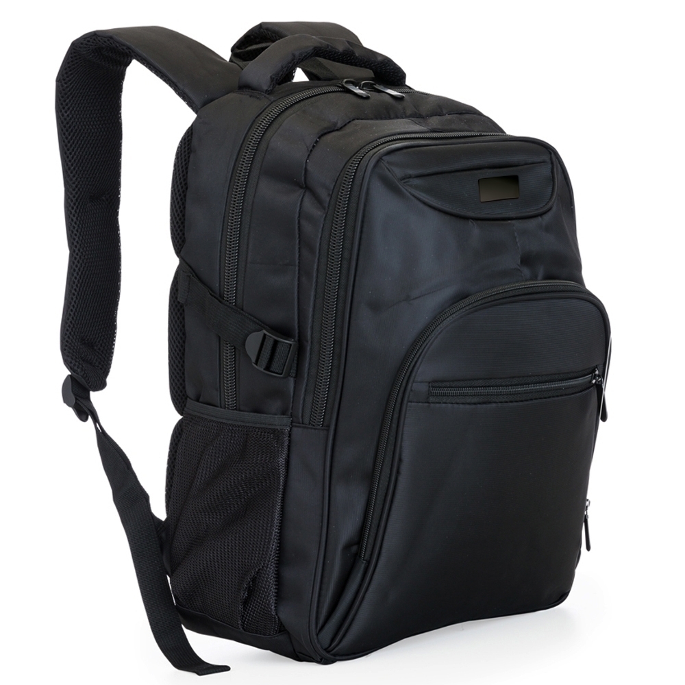mochila em poliester c/ plaquinha