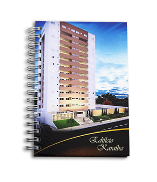 Agenda diária em Wire-o Personalizada