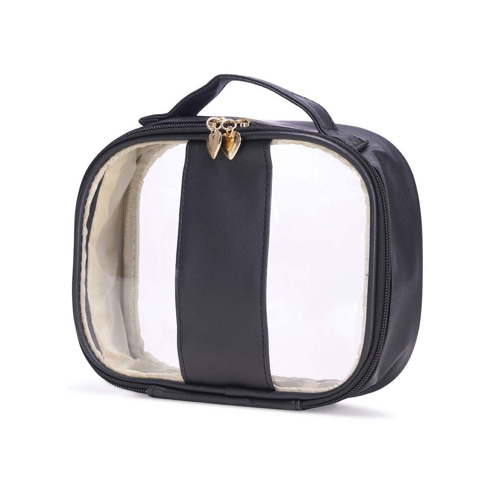necessaire em pvc e pu tam.m
