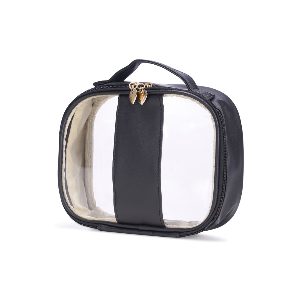 necessaire em pvc e pu tam.p