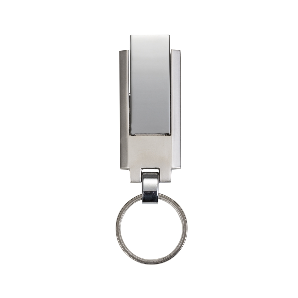 pen drive chaveiro metal grande 4 gb retrátil