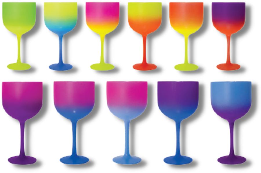 Taça de Gin Degradê Bicolor