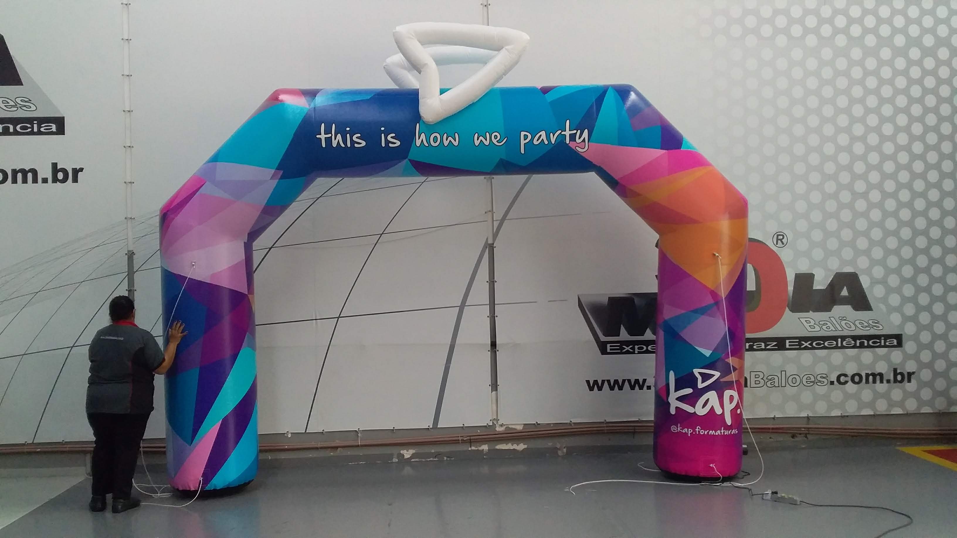 Portal inflável personalizado 3x4,5m