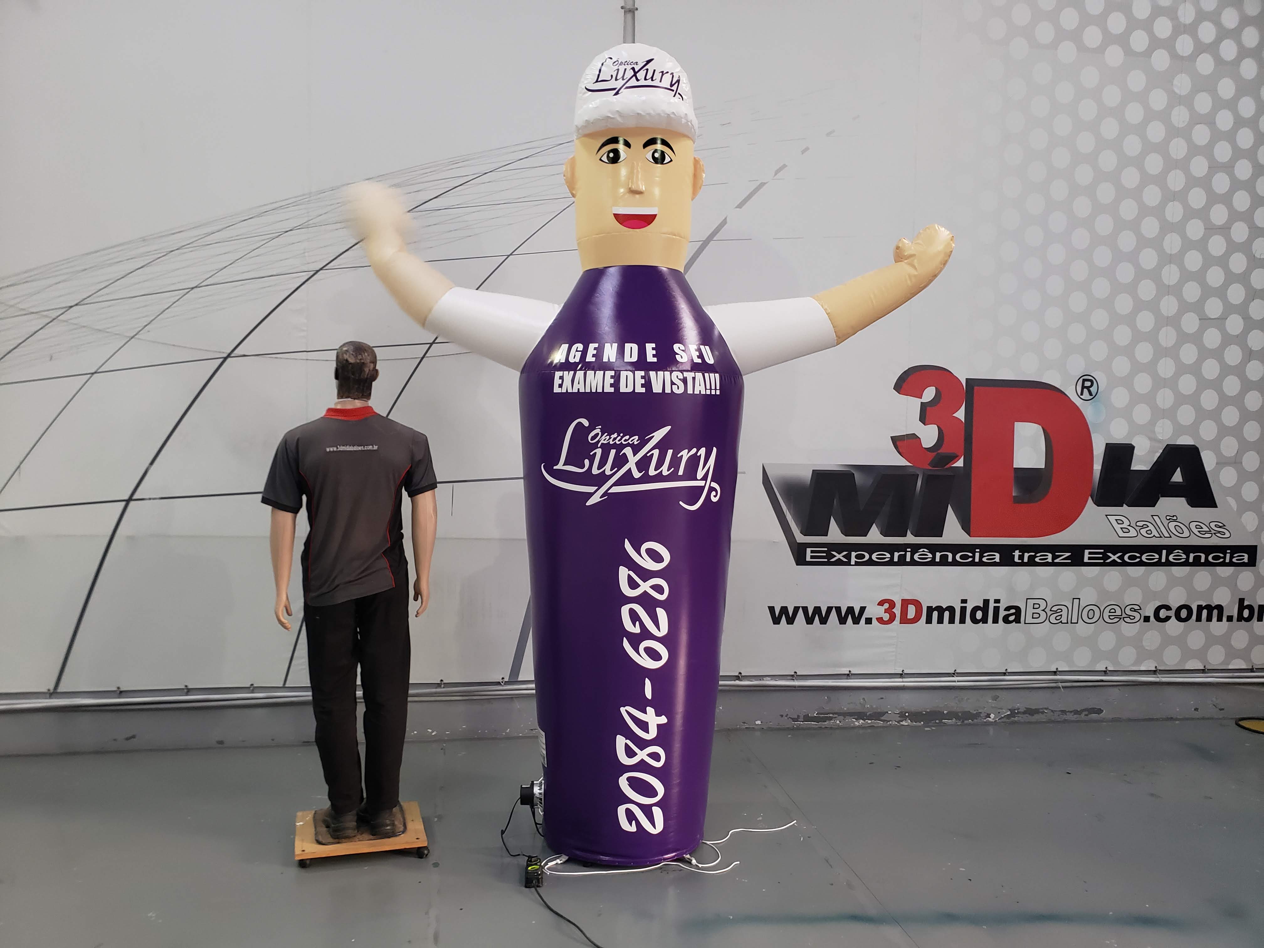 Mascote Come Here Inflável Personalizado 3mh