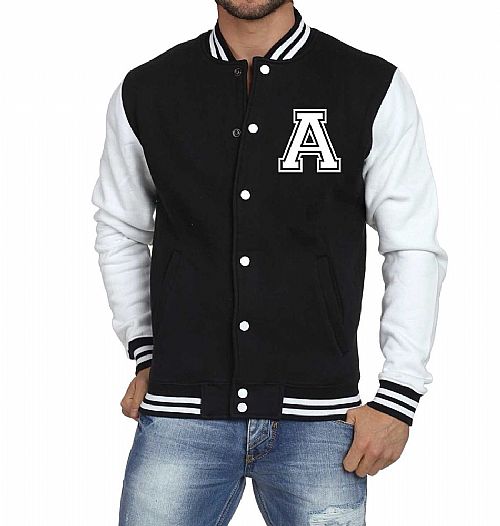 Jaqueta College Masculina Letras Iniciais Personalizada