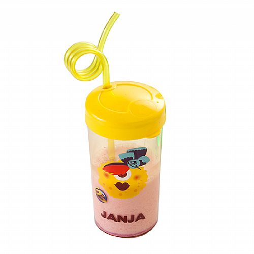 Copo com tampa e canudo looping Copo com tampa e canudo looping