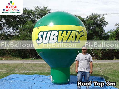 Balões Promocionais Roof Top