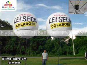 Balao Inflavel Blimp na torre
