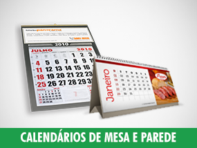 Calendários de Mesa e Parede Personalizado