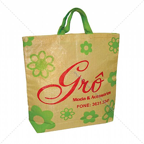 Sacola Reutilizável de Ráfia Personalizada