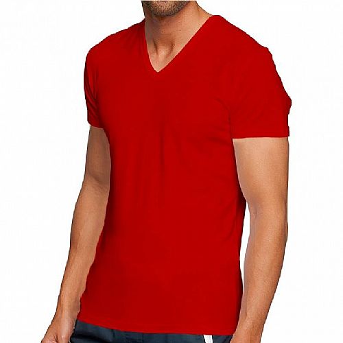 Camiseta 100% Algodão Gola V