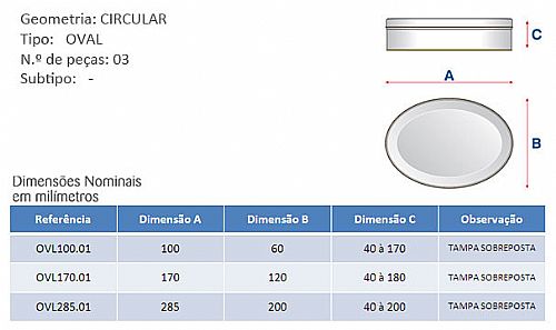 Caixa Oval em Metal Personalizada — foto 2