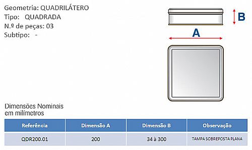 Caixa Quadrada em Metal Personalizada — foto 2