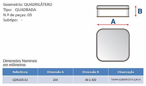 Caixa Quadrada em Metal Personalizada — foto 2