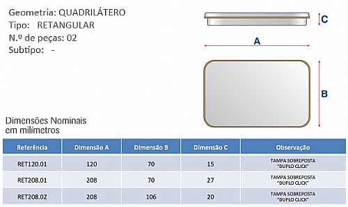 Caixa Retangular em metal Personalizada — foto 2