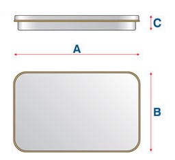 Caixa Retangular em metal Personalizada