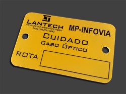 Placas de PVC Personalizada