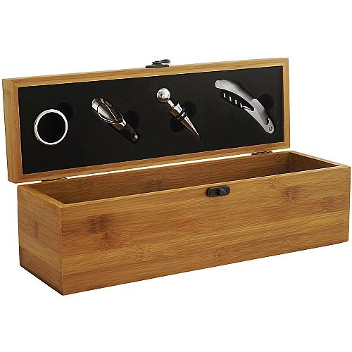 Kit vinho de Bambu Personalizado