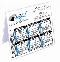 Calendário PVC 20x12cm Personalizado