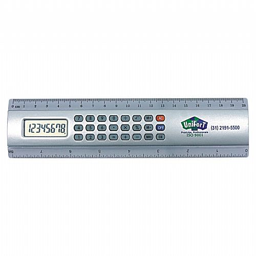 Régua com Calculadora Personalizada