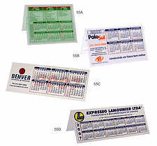 Calendário de mesa em PVC Personalizado