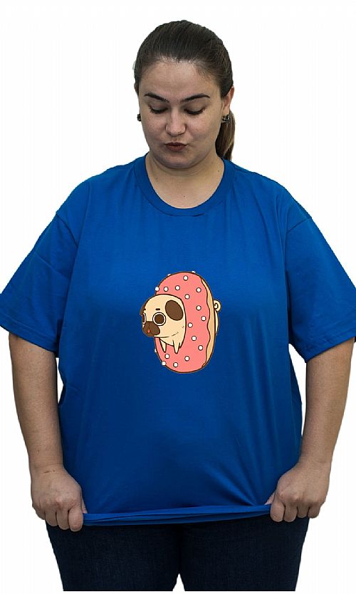 Camiseta Feminina Plus Size Personalizada