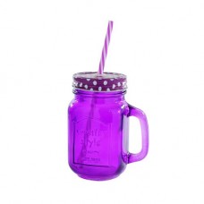 Caneca de vidro c/ canudo Personalizado