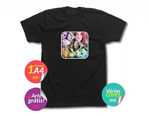 Camisa Colorida Estampada Personalizada