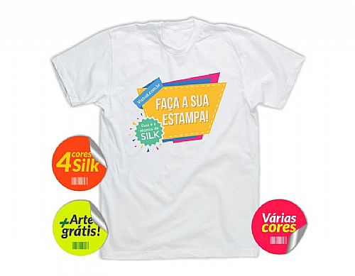 Camisa silkada em 4 cores Personalizada