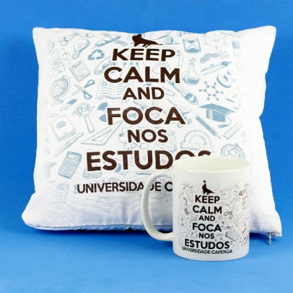 Kit caneca e almofada Personalizada