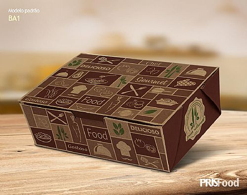 Embalagem / Box antivazamento para pratos e refeições diversas