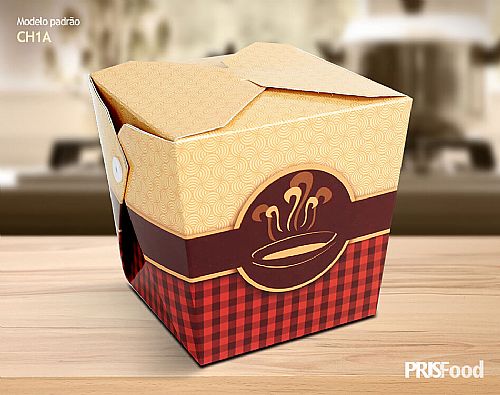 Embalagem tipo box para comidas diversas