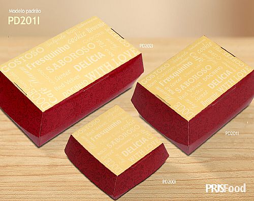 Embalagem multiuso para lanches, sanduíches, salgados e doces