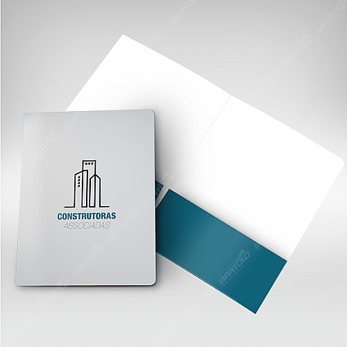 Pasta com Bolsa para papeis Personalizada