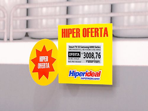 Régua de Gôndola Personalizada
