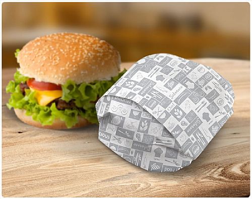 Papel para embrulhar lanche e hamburguer (acoplado)