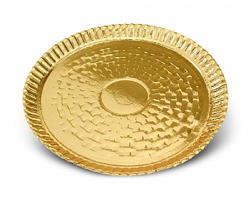 Prato Dourado para bolos e tortas Personalizada