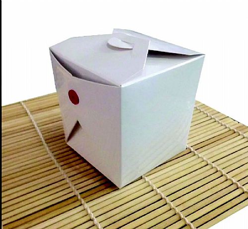 Box de comida chinesa 500 em Branco Personalizado